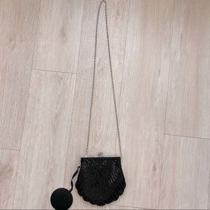 CLUTCH PURSE/ CHAIN BAG WITH MIRROR.